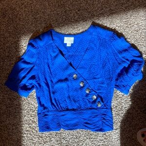 Maeve Royal Blue Crop Top